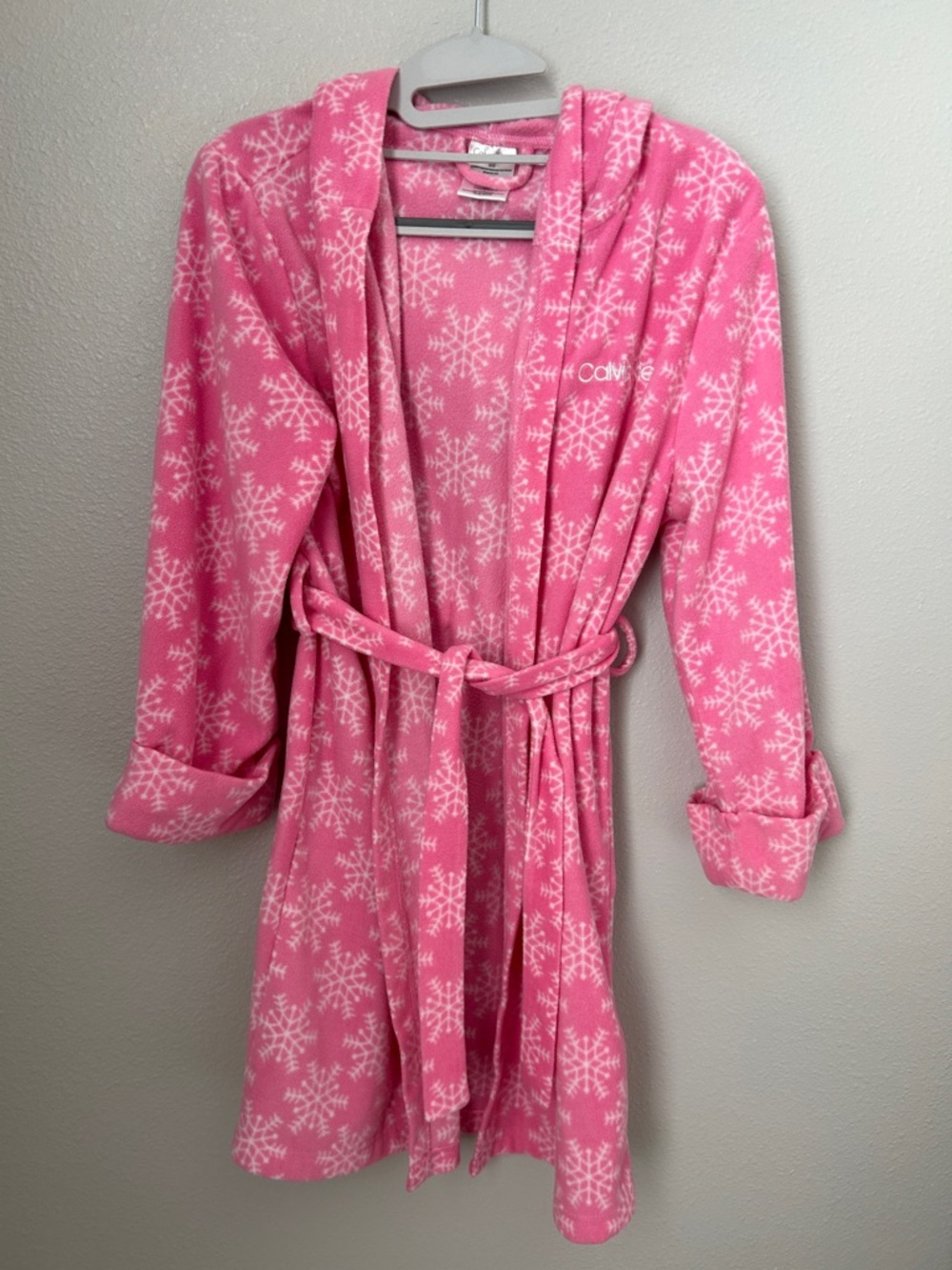Calvin Klein Plush Robe in Pink